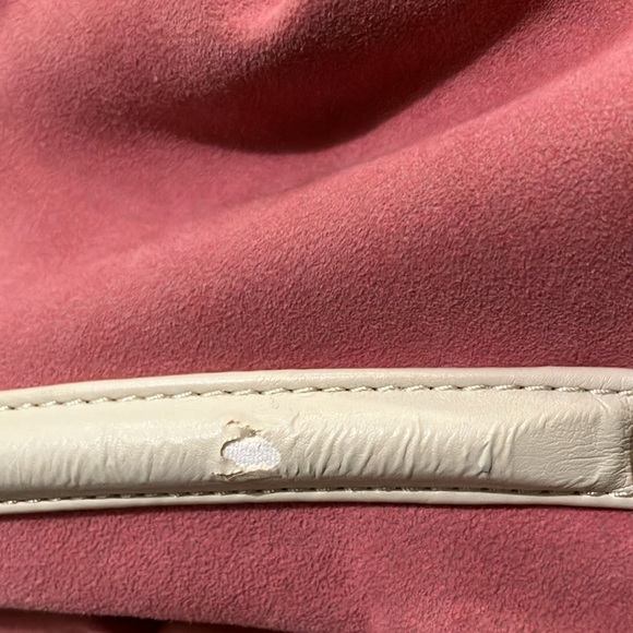 Lancel Brigitte Bardot Pink Suede Tote Bag - Picture 9 of 11